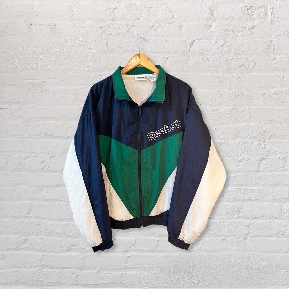 Vintage Reebok Windbreaker Mens Large
